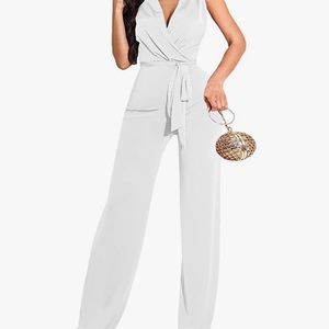 NWT white Amazon Jumpsuit